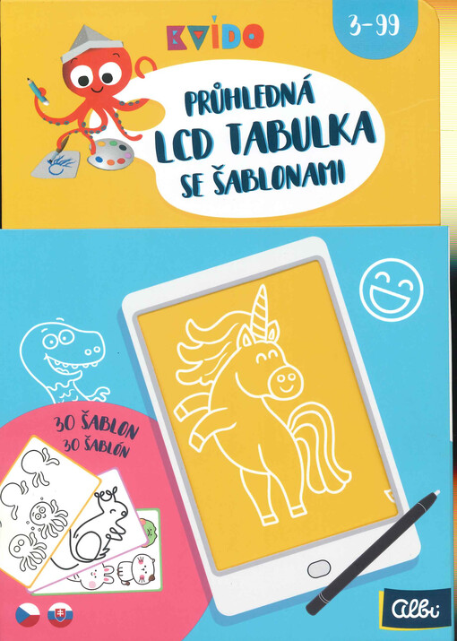Průhledná LCD tabulka se šablonami : 3-99