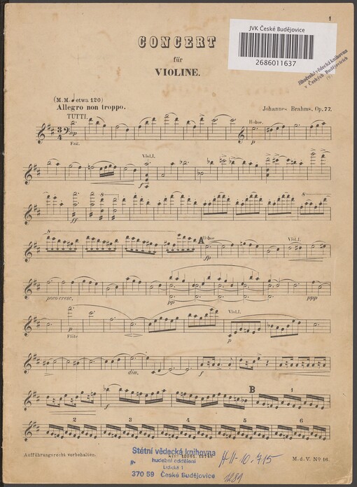 Koncert für Violine, op. 77