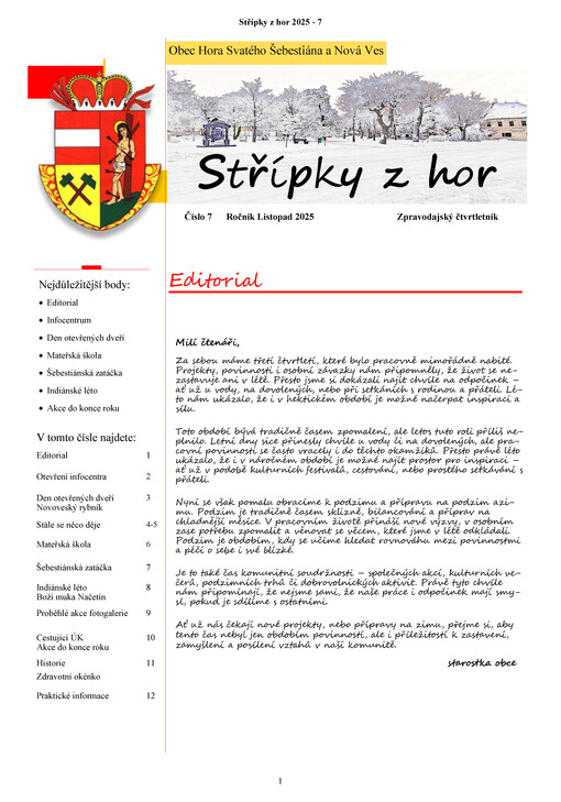 Střípky z hor : zpravodajský čtvrtletník