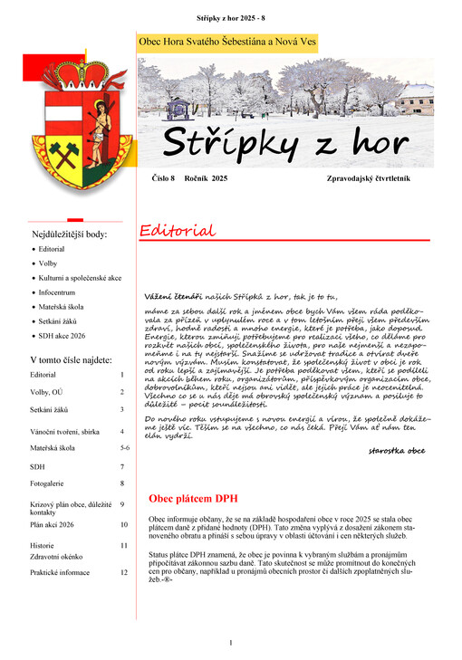 Střípky z hor : zpravodajský čtvrtletník