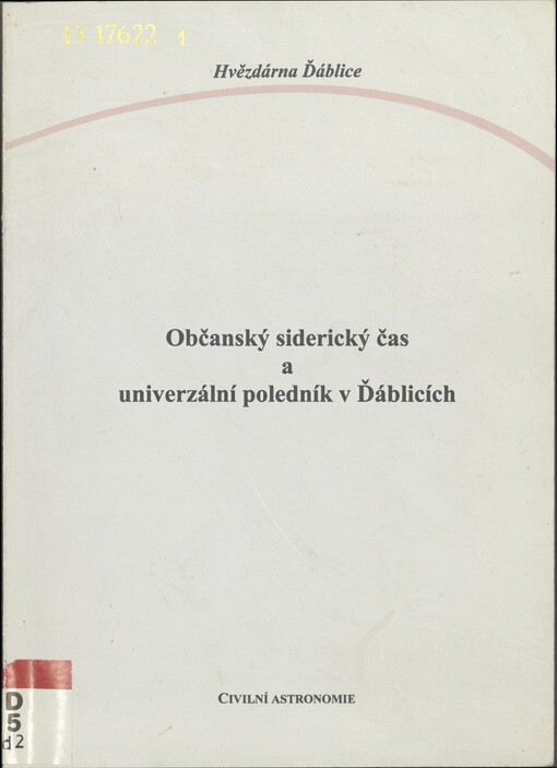 Občanský siderický čas a univerzální poledník v Ďáblicích