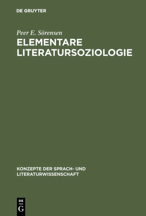 Elementare Literatursoziologie :ein Essay über literatursoziologische Grundprobleme