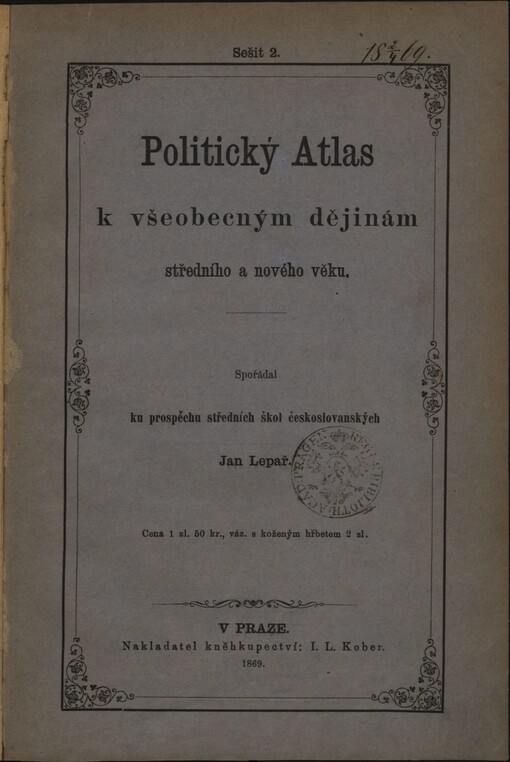 Politický Atlas k všeobecným dějinám středního a nového věku