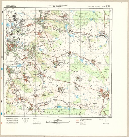 České Budějovice-východ: Česká republika. M-33-114-A-a