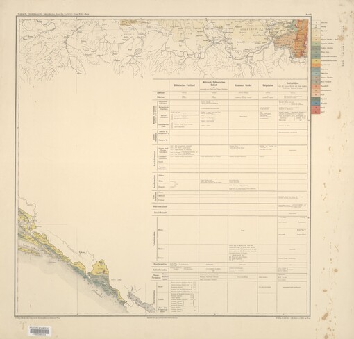 Geologische Übersichtskarte der Österreichischen Monarchie. Blatt XI