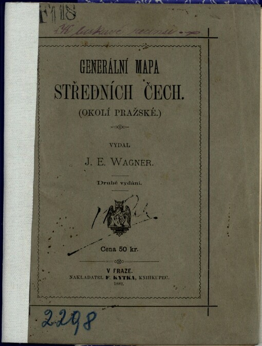 Generální mapa středních Čech (okolí pražské)