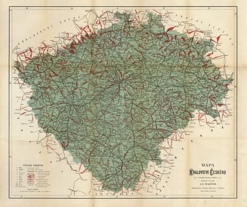 Mapa království českého: pro cestující, turisty, cyklisty atd.