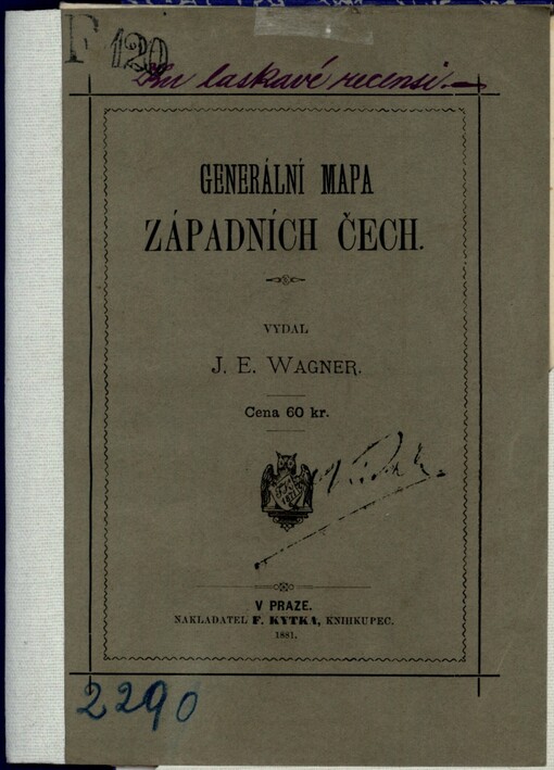 Generální mapa západních Čech