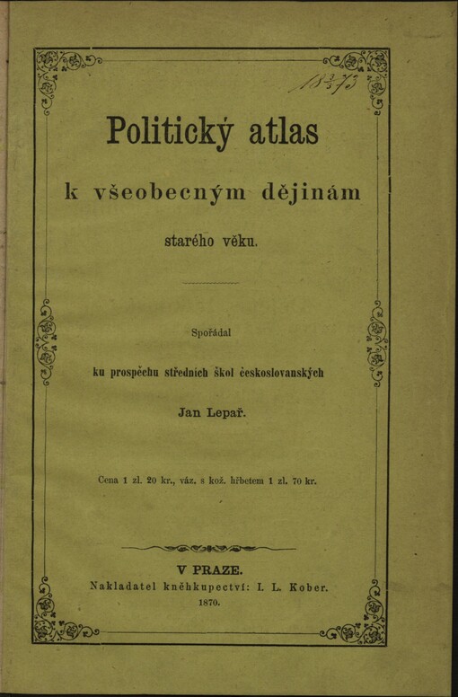 Politický atlas k všeobecným dějinám starého věku
