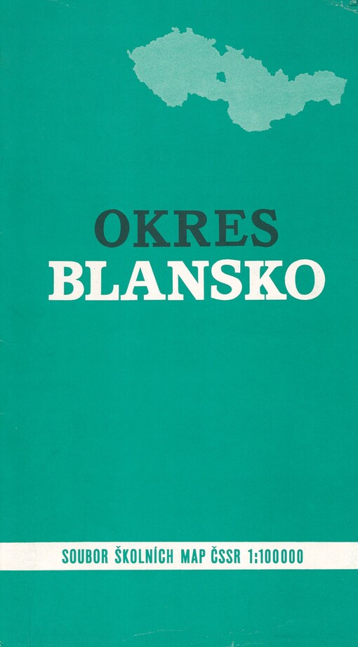Okres Blansko: vlastivědná mapa 1:100 000