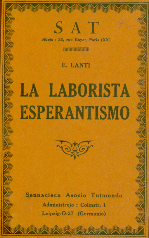 La laborista esperantismo