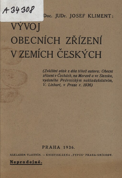 Vývoj obecních zřízení v zemích českých