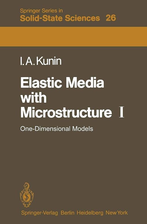 Elastic Media with Microstructure I :