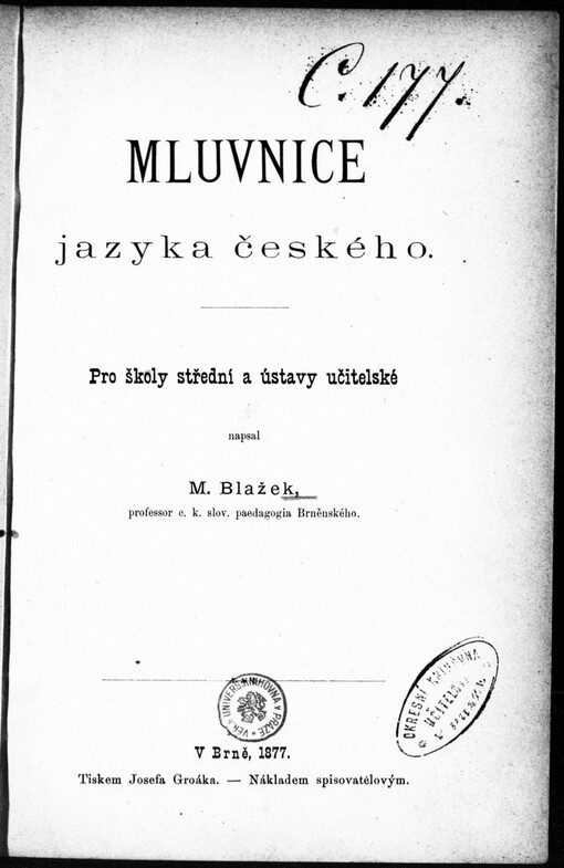 Mluvnice jazyka českého