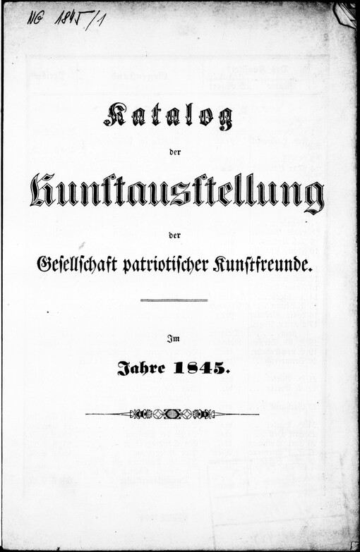 Katalog der Kunstausstellung der Gesellschaft patriotischer Kunstfreunde