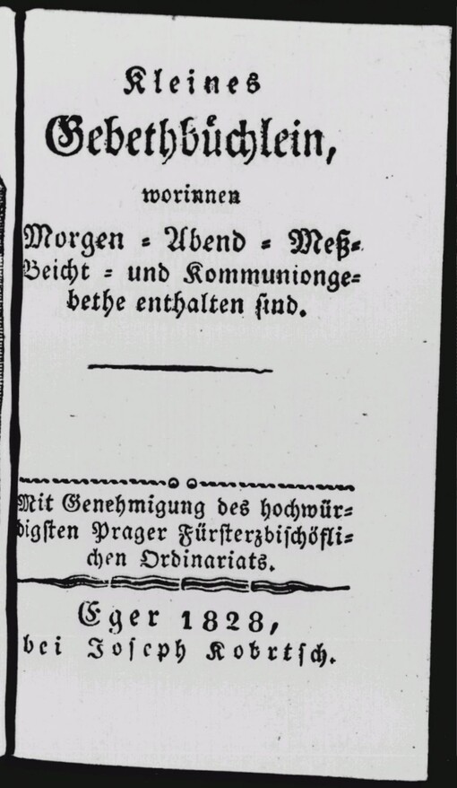 Kleines Gebethbüchlein: worinnen Morgen- Abend- Meß- Beicht und Communiongebethe enthalten sind