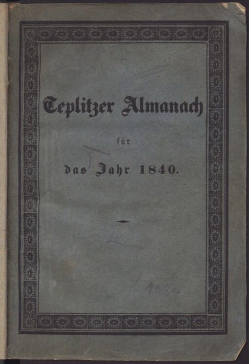 Teplitzer Almanach für das Jahr ...