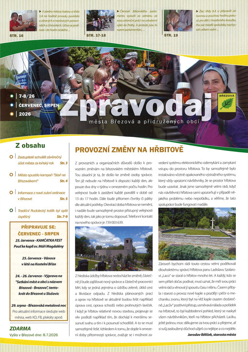 Zpravodaj města Březová a přidružených obcí