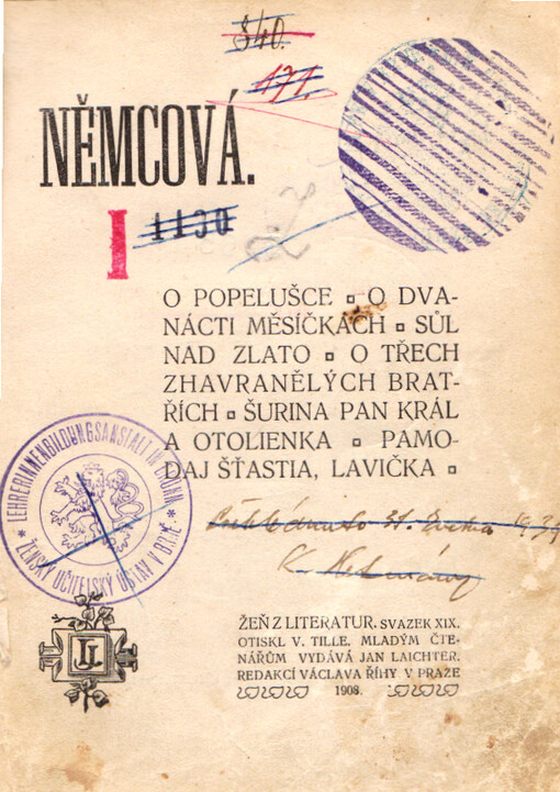 O Popelušce ; O dvanácti měsíčkách ; Sůl nad zlato ; O třech zhavranělých bratřích ; Šuřina pan král a Otolienka ; Pamodal šťastia, lavička