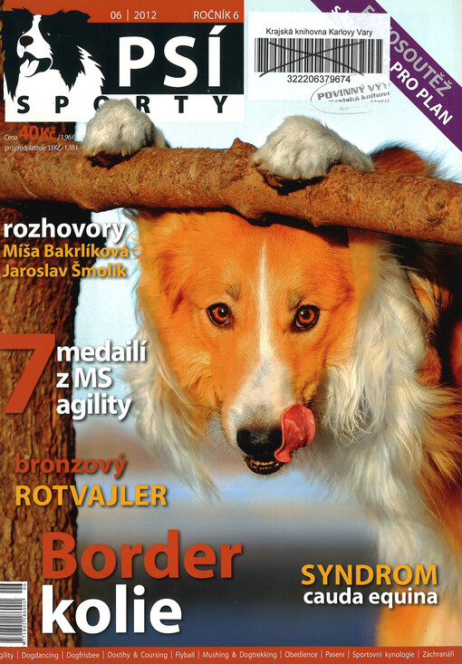 Psí sporty : agility - dogdancing - dogfrisbee - dostihy & coursing - flyball - mushing & dogtrekking - pasení - sportovní kynologie - záchranáři
