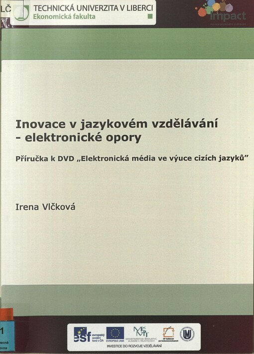 Inovace v jazykovém vzdělávání: elektronické opory : příručka k DVD 