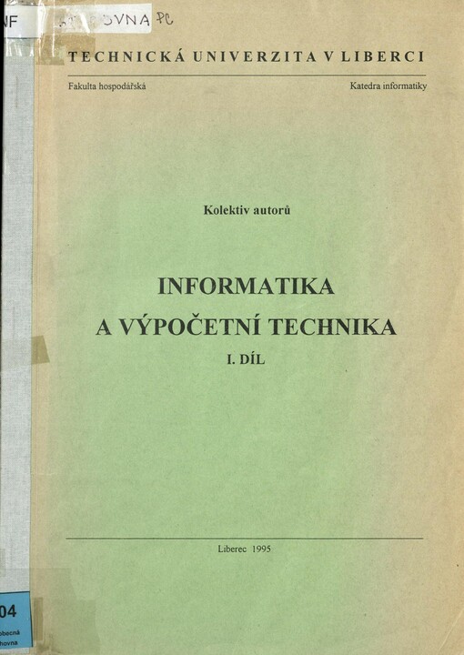 Informatika a výpočetní technika /