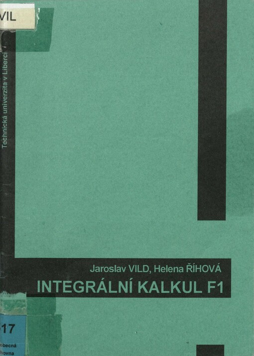 Integrální kalkul F1