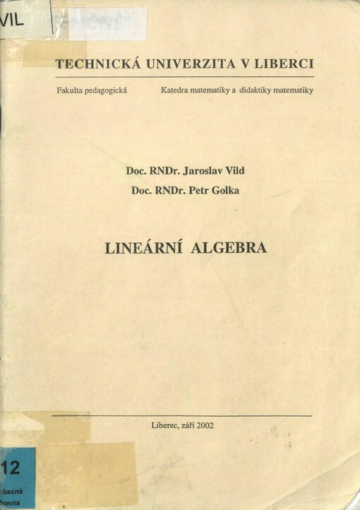 Lineární algebra