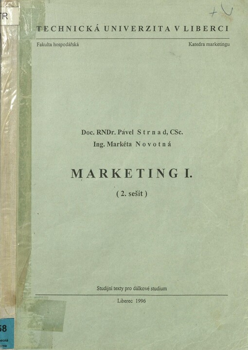 Marketing I. Sešit 2