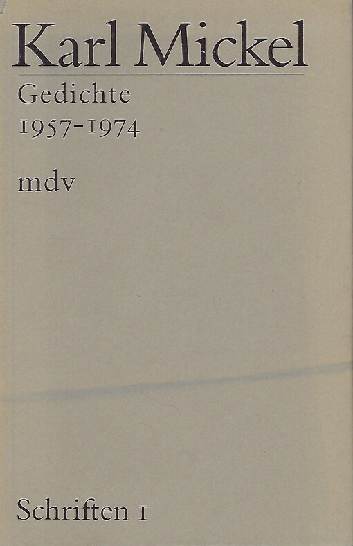 Gedichte 1957-1974