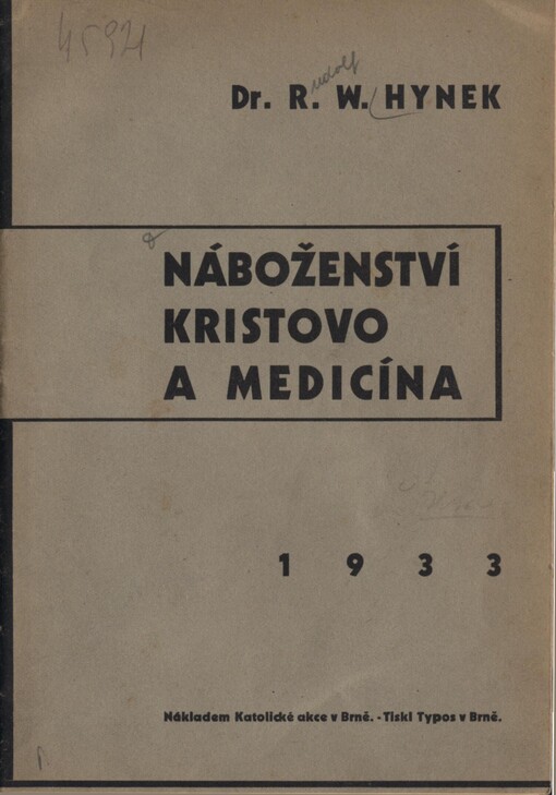 Náboženství Kristovo a medicína
