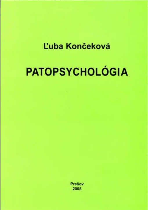 Patopsychológia