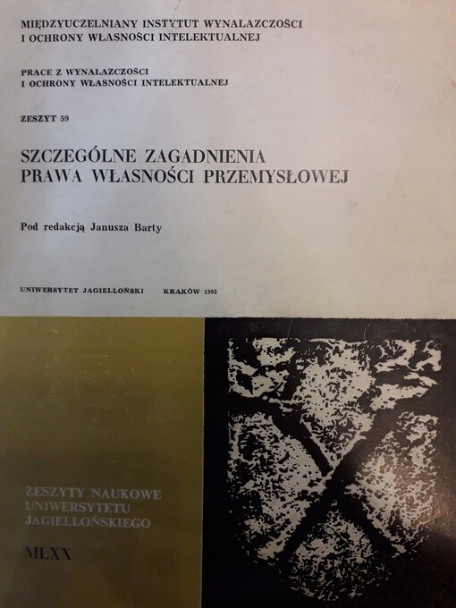 Szczególne zagadnienia prawa własności przemysłowej