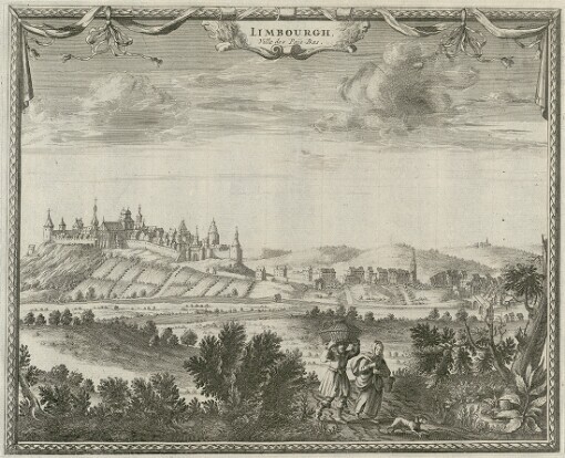 [Afbeeldinghe der voornaemste Steeden van Nederlant]. Limbourgh, Ville des Pais Bas