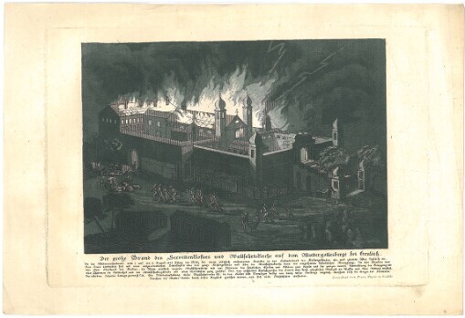 Der grosse Brand des Servittenklosters und Wallfahrtskirche auf dem Muttergottesberge bei Grulich: In der Mitternachtsstunde vom 7. auf den 8. August 1846 schlug der Blitz bei einem plötzlich entstandenen Gewitter in das Schindeldach des Klostergebäudes ein, und zündete selbes sogleich an. Das Feuer verbreitete sich mit einer außordentlichen Schnelligkeit über das ganze Klostergebäude und über die Wallfahrtskirche, dann den ringsherum befindlichen Kreuzgang. In vier Stunden war das obere Stockwerk des Klosters, die Schöne reichlich verzierte Wallfahrtskirche mit drei Thürmen den sämmlichen Glocken und Altären zwei Orgeln und der ganzen innern Einrichtung, der Kreuzgang mit vier Thürmen die Bibliothek und den Wirthschaftsgebäude mit allen Vorräthen ganz zerstört. Bei dem plötzlichen Umsichfreifen des Feuers und beim gänzlichen Mangel an Wasser war keine Rettung möglich. Der erhobene Schaden beträgt 93500 fl. C.M. Die Wiederherstellung dieses Wallfahrtsortes ist, da das Kloster kein Vermögen besitzt nur durch milde Beiträge möglich. Möchten doch die Herzen der Frommen Verehrer der Mutter-Gottes durch dieses Unglück gerührt werden, und sich viele Wohlthäter einfinden