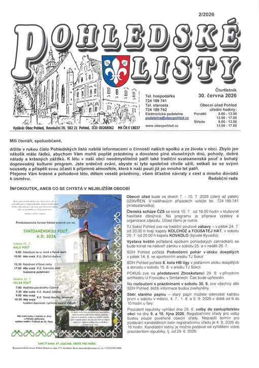 Pohledské listy : čtvrtletník