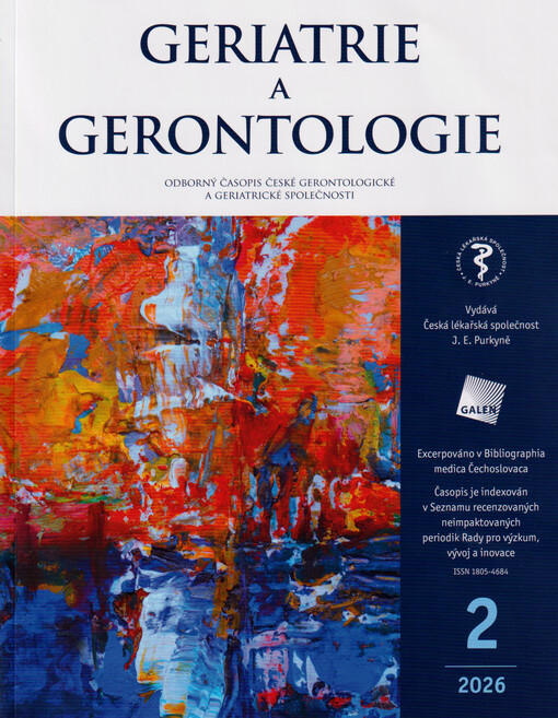 Geriatrie a gerontologie : odborný časopis České gerontologické a geriatrické společnosti