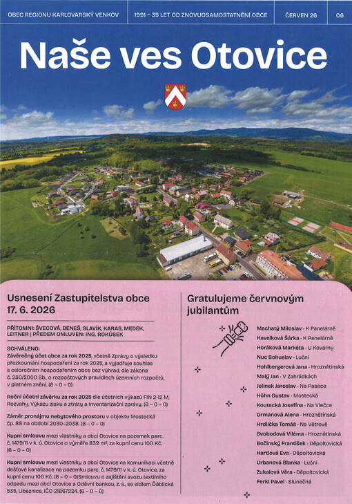 Naše ves : otovické noviny : otovické vydání