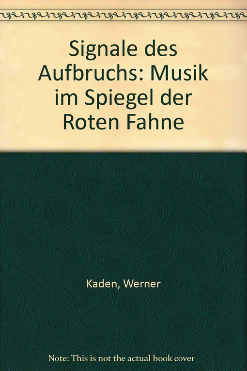 Signale des Aufbruchs :Musik im Spiegel der 