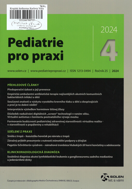 Pediatrie pro praxi