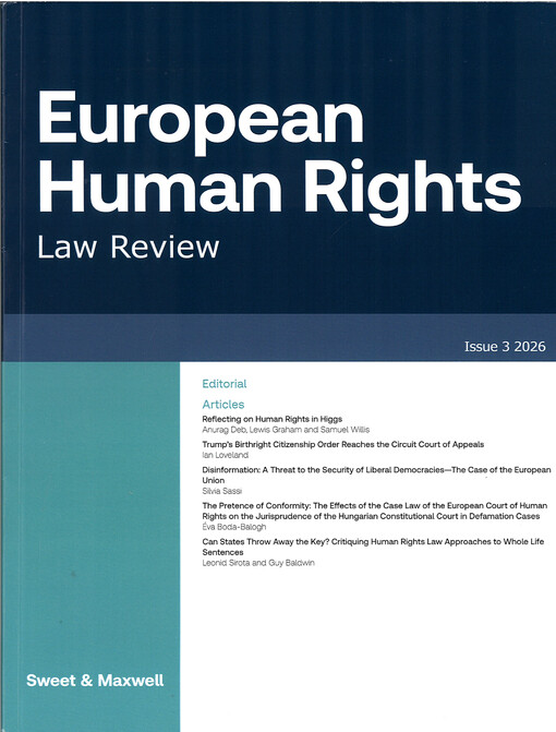European human rights : law review