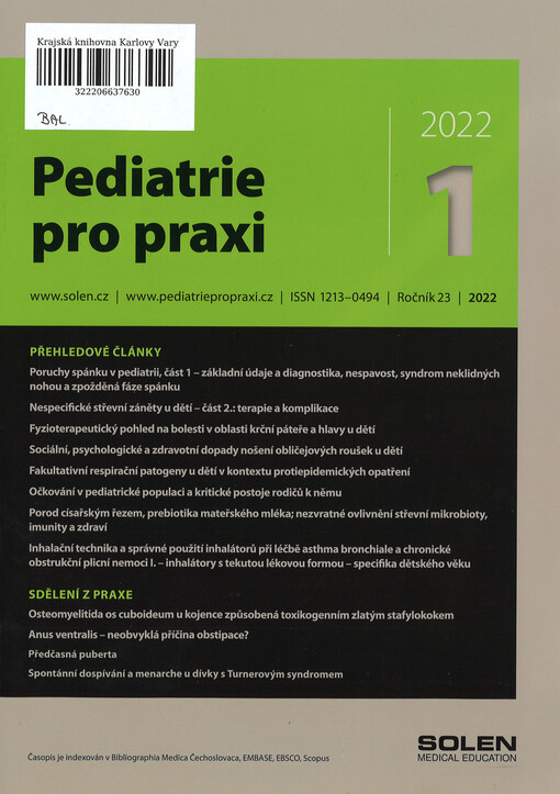 Pediatrie pro praxi