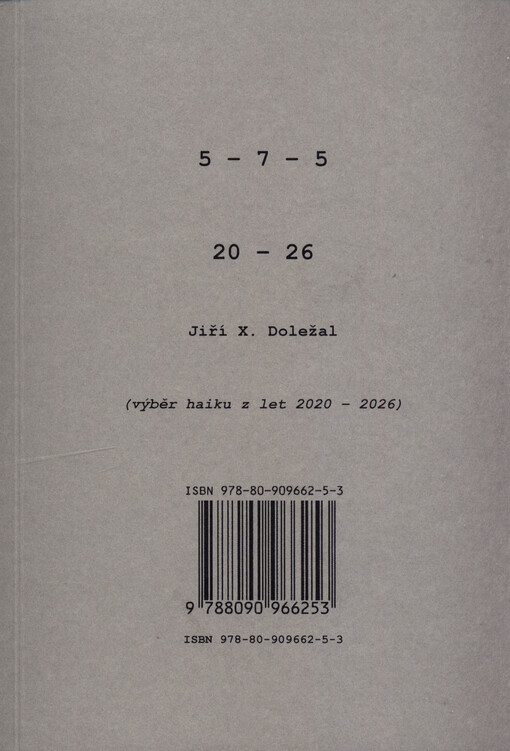 5-7-5 : 20-26 : (výběr haiku z let 2020-2026)