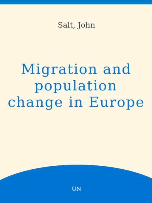 Migration and Population Change in Europe