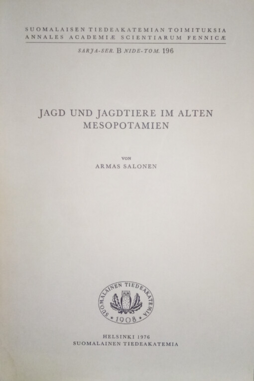 Jagd und Jagdtiere im alten Mesopotamien