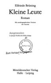Kleine Leute :roman