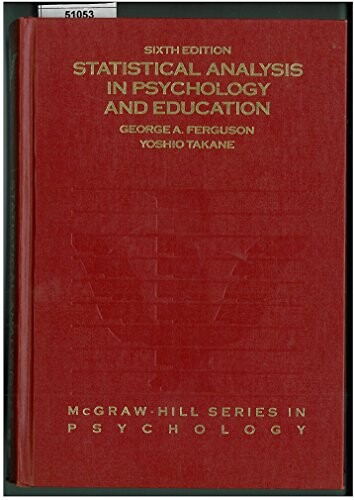 Statistical analysis in psychology and education