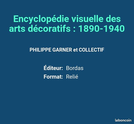 Encyclopédie visuelle des arts décoratifs
