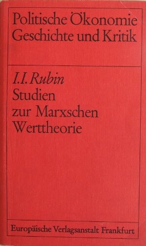 Studien zur Marxschen Werttheorie /