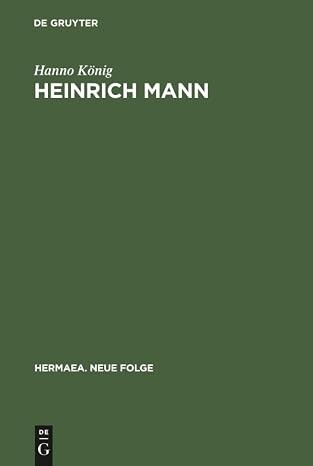 Heinrich Mann :Dichter und Moralist